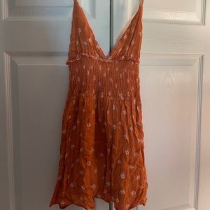 Skylar + Madison Orange Mini Dress